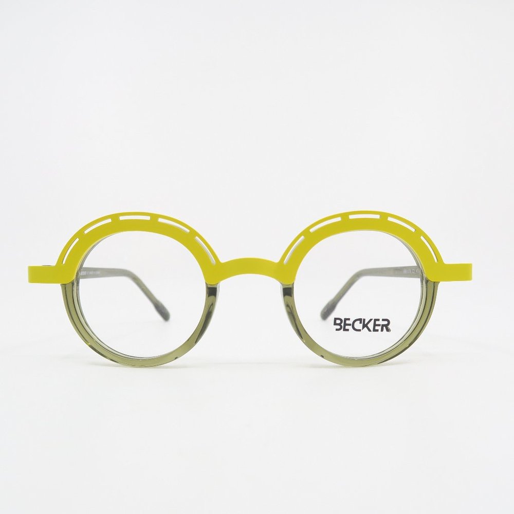 Becker MB 1176 C3 43mm Yellow-Brown Trendy Fashion New Eyeglasses Collection.